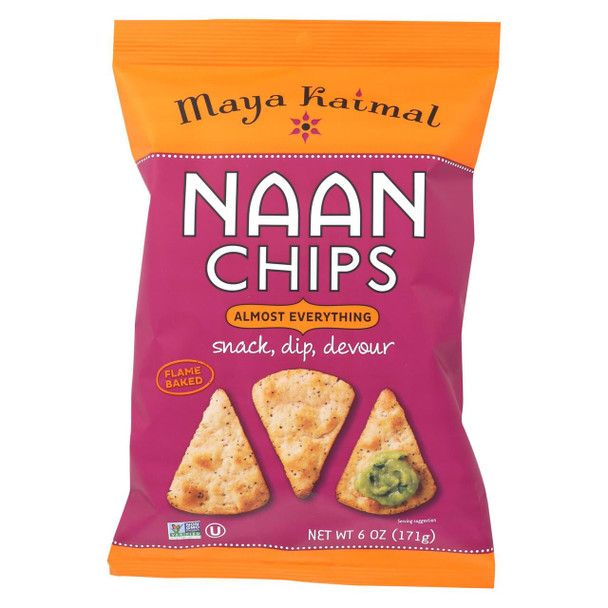 Maya Kaimal Naan Chips - Almost Everything - Case of 12 - 6 oz.