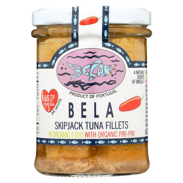 Bela-Olhao Sardines Tuna - Skipjack - Piri-Piri - Case of 6 - 6.7 oz