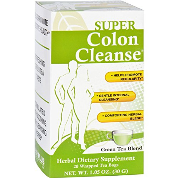 Health Plus Tea - Super Colon Cleanse - Green - 20 Bags