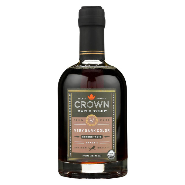 Crown Maple Syrup - Very Dark Color And Strong Taste - Case of 6 - 12.7 fl oz. Crown Maple Syrup - Very Dark Color And Strong Taste - Case of 6 - 12.7 fl oz.