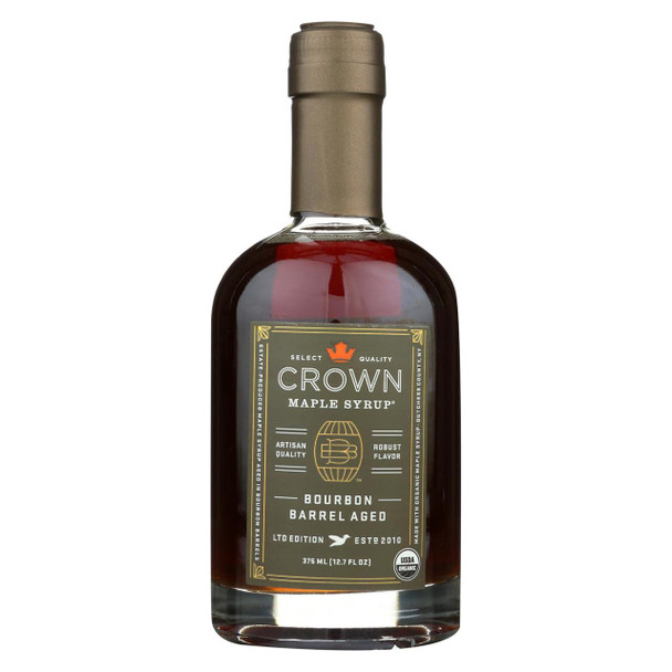 Crown Maple Syrup - Bourbon Barrel Aged - Case of 6 - 12.7 Fl oz.