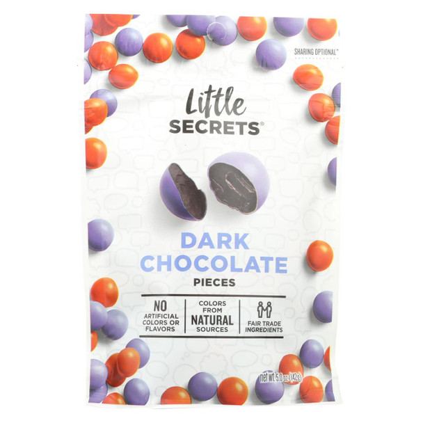 Little Secrets Classic Dark Chocolate Candies - Case of 8 - 5 oz.