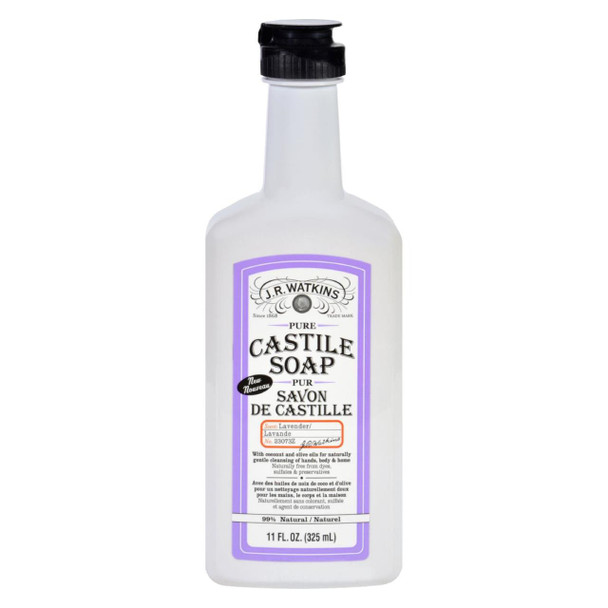 J.R. Watkins Hand Soap - Castile - Liquid - Lavender - 11 oz