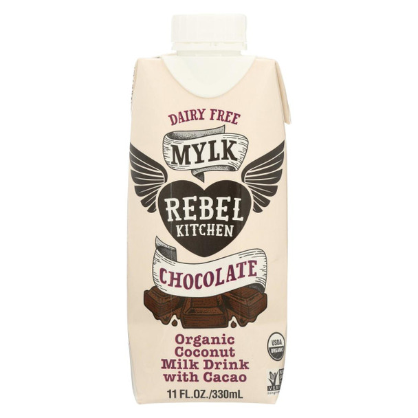 Rebel Kitchen Organic Coconut Milk - Chocolate - Case of 8 - 11 Fl oz.