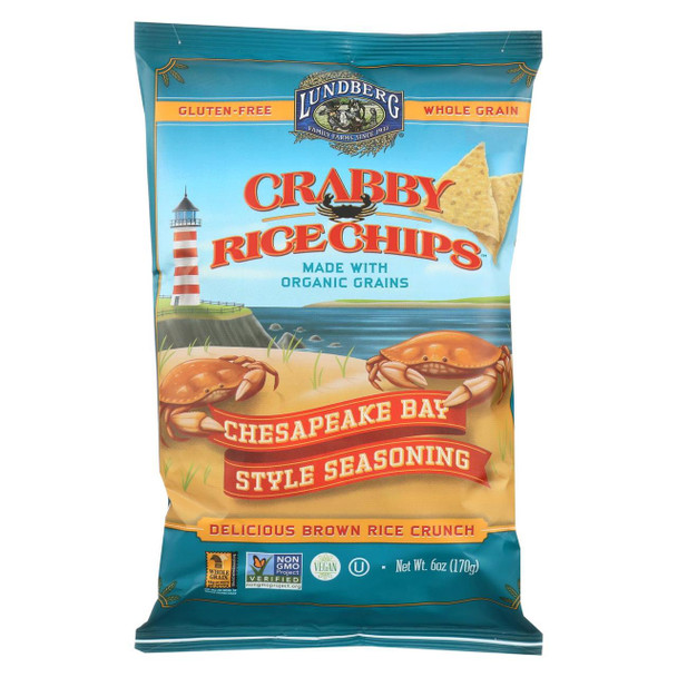 Lundberg Family Farms Rice Chips - Cranberry - Case of 12 - 6 oz