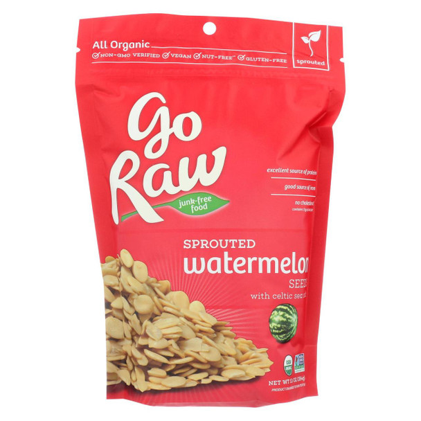 Go Raw - Organic Sprouted Seeds - Watermelon - Case of 8 - 10 oz.