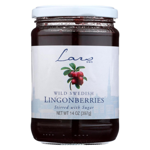 Lar's Own Lingonberries - Wild Swedish - Case of 6 - 14 oz