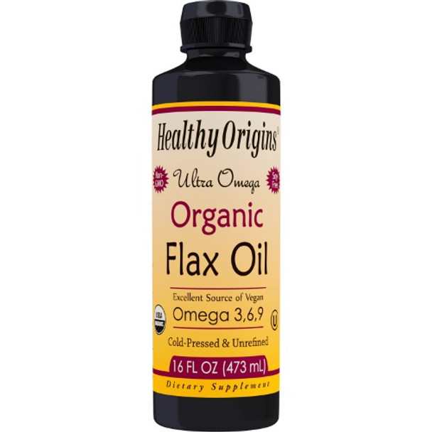 Healthy Origins Flax Oil - Organic - Ultra Omega - 16 oz