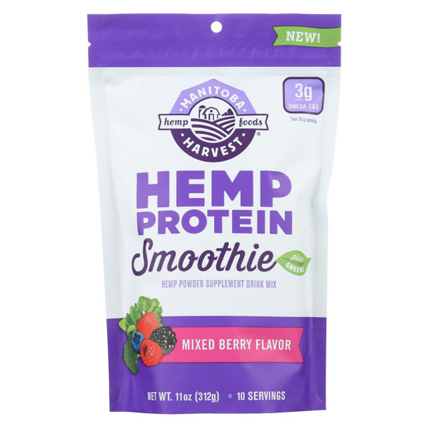 Manitoba Harvest Hemp Protein Smoothie - Berry - 11 oz