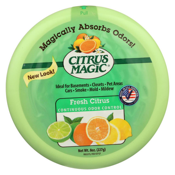Citrus Magic Air Freshener - Odor Absorbing - Solid - Fresh Citrus - 8 oz