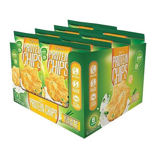 Quest Chips - Sour Cream and Onion - Case of 8 - 1.125 oz.