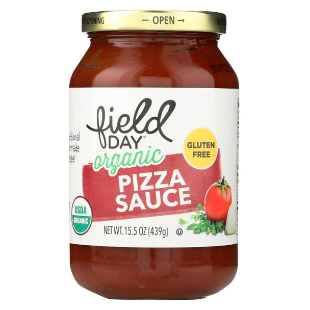 Field Day Organic Pizza Sauce - Pizza Sauce - Case of 6 - 15.5 oz.