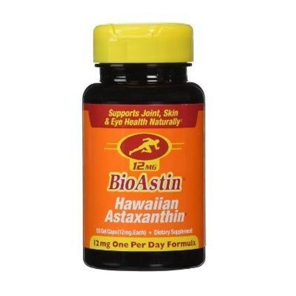 Nutrex Hawaii BioAstin - Hawaiian Astaxanthin - Vegetarian - 12 mg - 50 Vegetarian Gelcaps