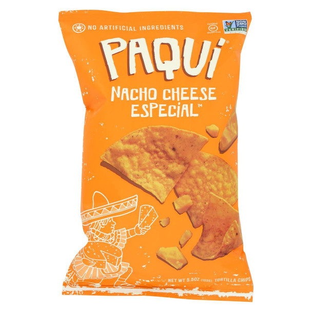 Paqui Tortilla Chip - Nacho Cheese Special - Case of 12 - 5.5 oz.