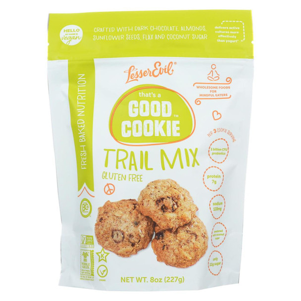 Lesser Evil Good Cookie - Trail Mix - Case of 6 - 8 oz.