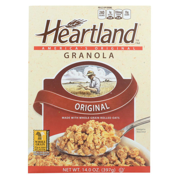 Heartland Granola Cereals - Original - Case of 6 - 14 oz.