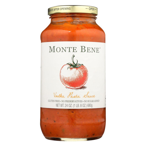 Monte Bene Pasta Sauce - Vodka - Case of 6 - 24 Fl oz.