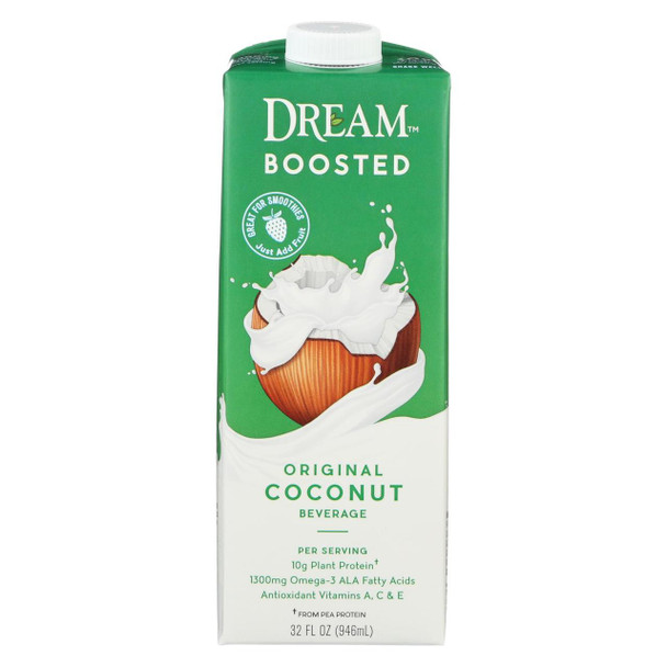 Dream Boosted Original Coconut Beverage - Case of 6 - 32 FL oz.