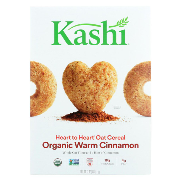 Kashi Cereal - Oat - Heart to Heart - Warm Cinnamon - 12 oz - case of 12