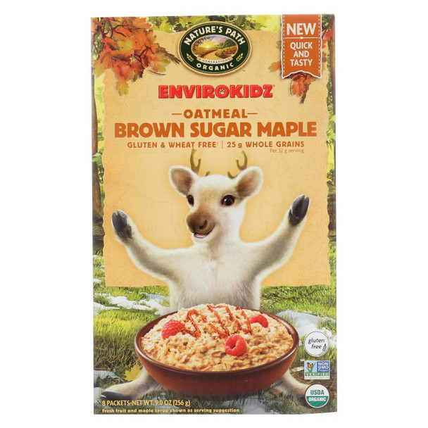 Envirokidz - Organic Oatmeal - Brown Sugar Maple - Case of 6 - 9 oz.