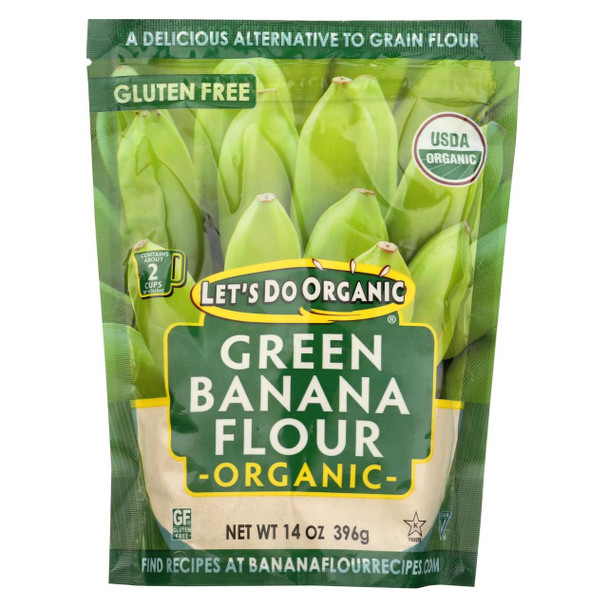 Let's Do Organic Organic Flour - Green Banana - Case of 6 - 14 oz