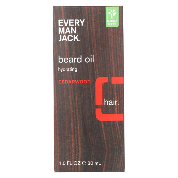 Every Man Jack Beard Oil - Cedar wood - 1 oz.