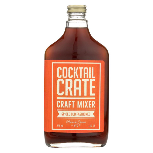 Cocktail Crate Cocktail Mixer - Spiced Old Fashioned - Case of 6 - 12.7 fl oz.