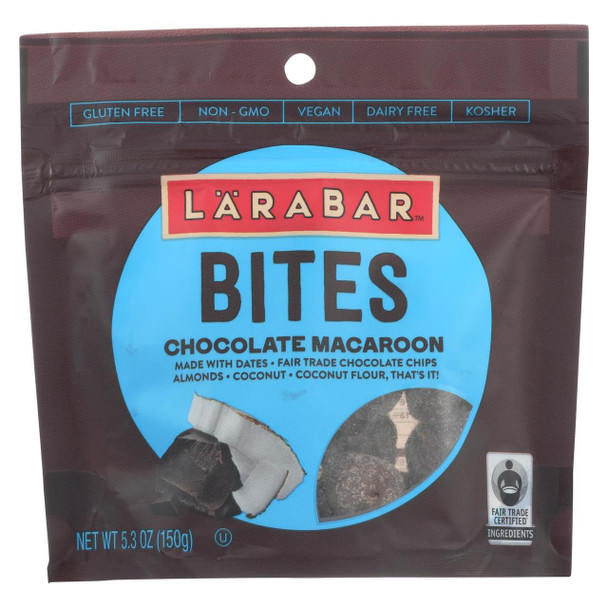 Larabar Bites - Chocolate Macaroon - Case of 6 - 5.3 oz.