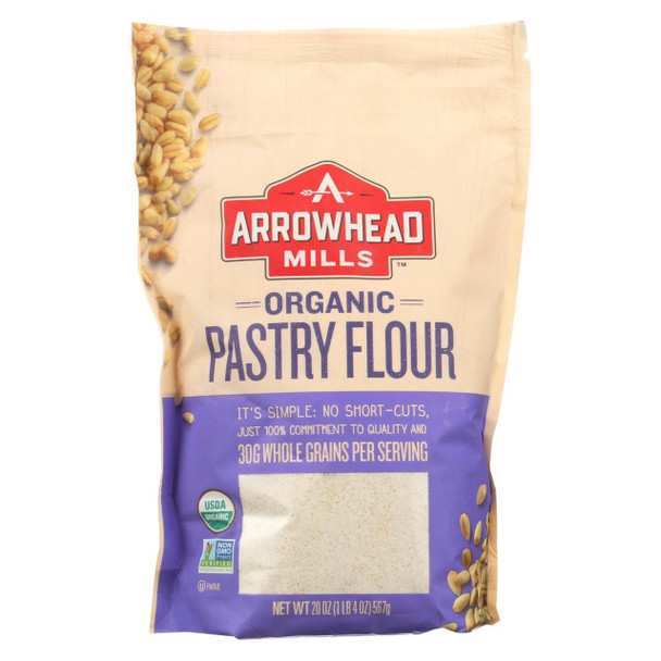 Arrowhead Mills Organic Pastry Flour - Case of 6 - 20 oz.