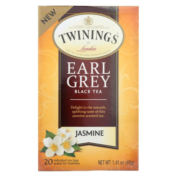 Twinings Tea Black Tea - Earl Grey Jasmine - Case of 6 - 20 Count