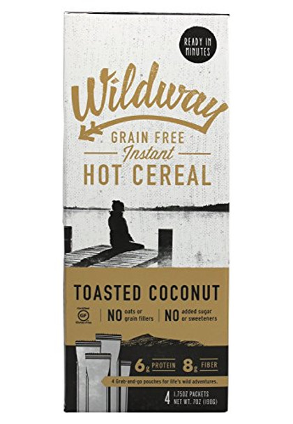 Wildway Hot Cereal - Toasted Coconut - Case of 4 - 7 oz.