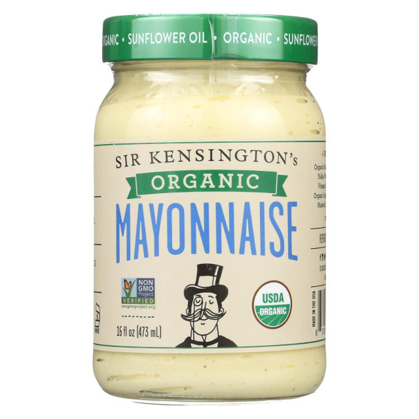 Sir Kensington's Organic Classic Mayonnaise - Case of 6 - 16 Fl oz.