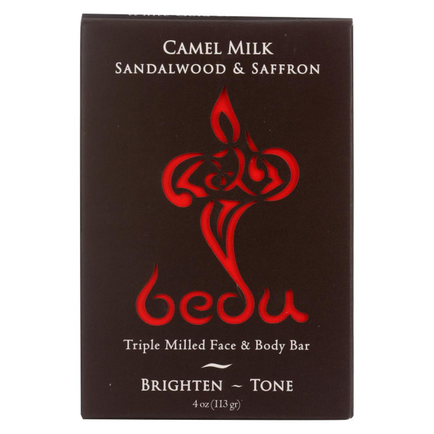 Bedu Face and Body Bar - Sandalwood and Saffron - Case of 6 - 4 oz.