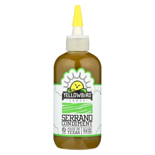 Yellowbird Sauce - Serrano - Case of 6 - 9.8 oz