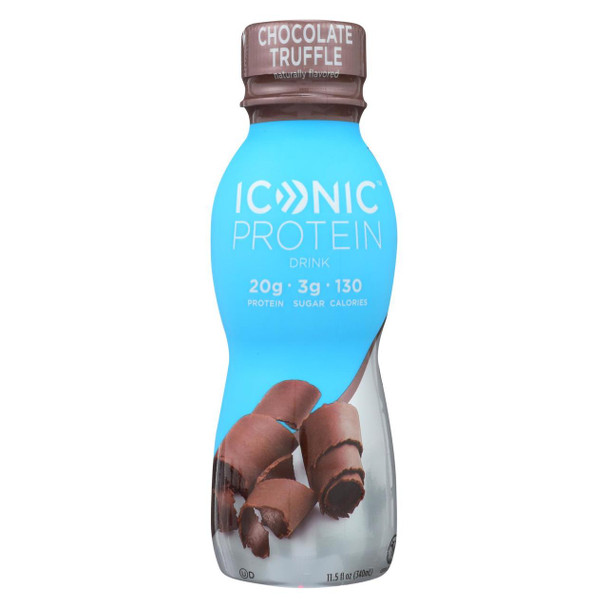 Iconic Protein Shake - Chocolate Truffle - Case of 12 - 11.5 Fl oz.