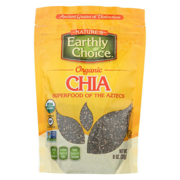 Nature's Earthly Choice Chia Seeds - Case of 6 - 8 oz.