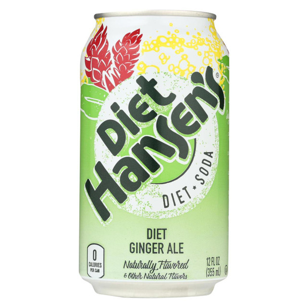 Hansen's Beverages Diet Soda - Ginger Ale - Case of 4 - 6/12 fl oz