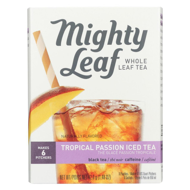 Mighty Leaf Tea - Iced, Tropical Passion - Case of 6 - 6 Count
