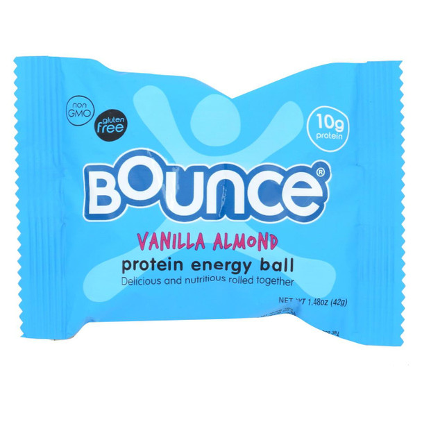 Bounce - Energy Balls - Vanilla Almond - Case of 12 - 1.48 oz.