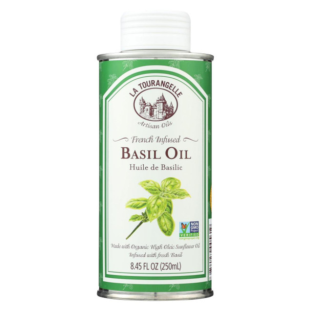 La Tourangelle French Infused Basil Oil - Case of 6 - 8.45 Fl oz.