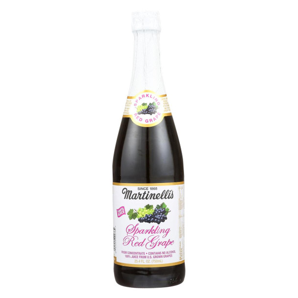 Martinelli's Sparkling Cider - Red Grape - Case of 12 - 25.4 fl oz