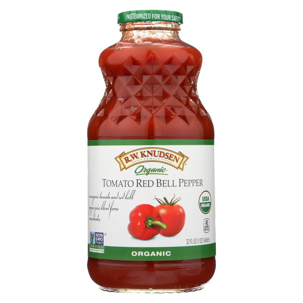 R.W. Knudsen Organic Juice - Tomato Red Bell Pepper - Case of 12 - 32 fl oz