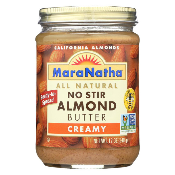 Maranatha Natural Foods - Almd Btr Creamy No Stir - CS of 6-12 OZ