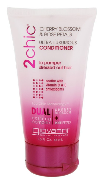 Giovanni Hair Care Products 2Chic - Conditioner - Cherry Blossom and Rose - 1.5 fl oz