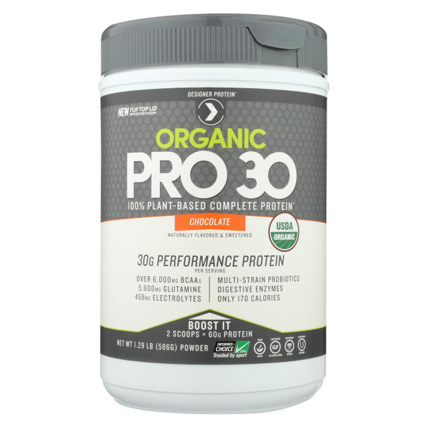 Designer Protein Pro 30 Protein Powder - Chocolate - 1.29 lb.