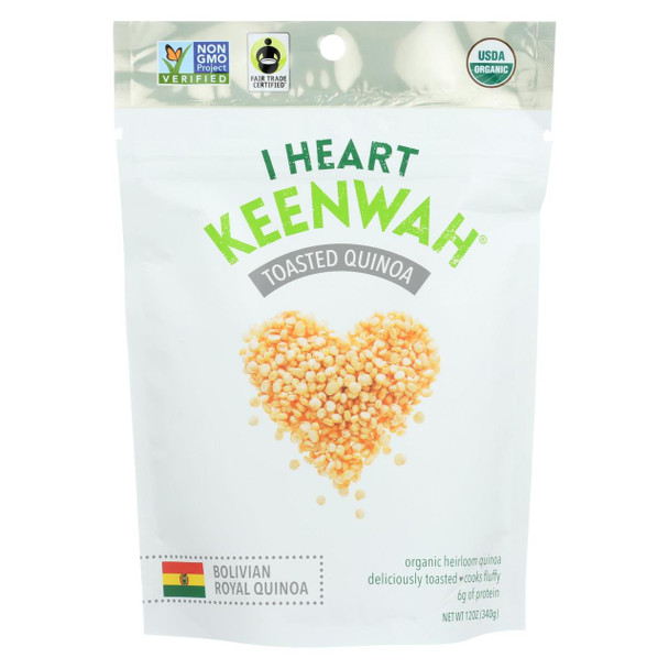 I Heart Keenwah Quinoa - Toasted - Case of 6 - 12 oz