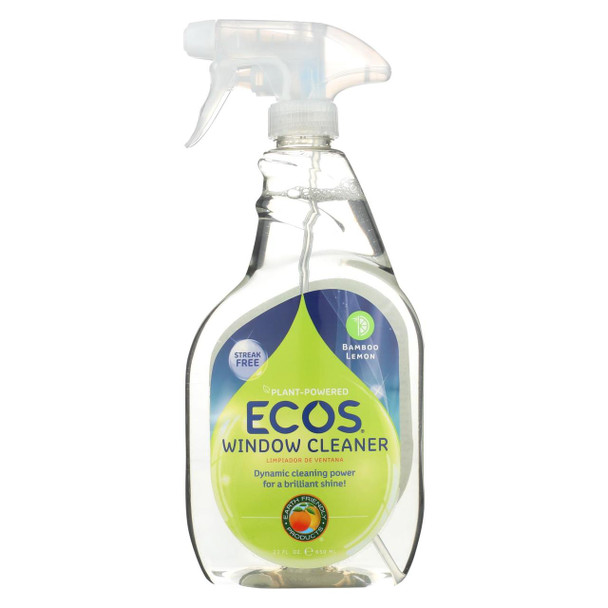 Earth Friendly Cleaner - Glass Cleaner - ECOS - Bamboo - Case of 6 - 22 fl oz