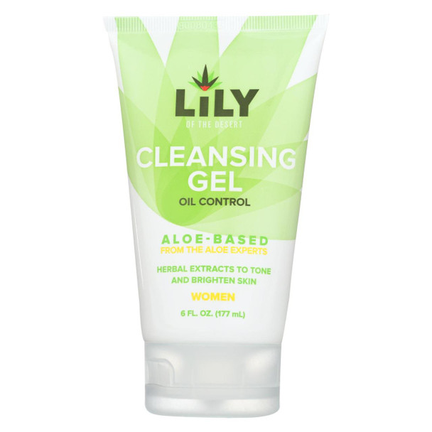 Lily of The Desert Cleansing Gel - Oil Control - Womens - Aloe - 6 fl oz