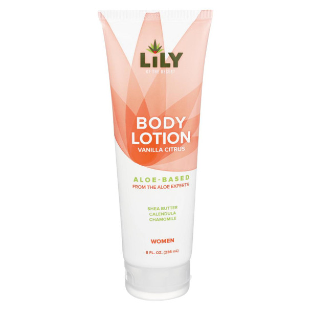 Lily of The Desert Body Lotion - Vanilla Citrus Aloe - Womens - 8 fl oz