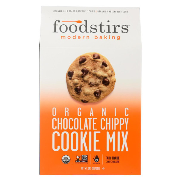Foodstirs Organic Baking Mix - Chocolate Chippy - Case of 6 - 14.5 oz